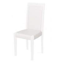 Белый деревянный стул ELZA, кожзам
