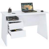 Белый письменный стол с ящиками