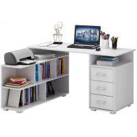 Белый угловой компьютерный стол Барди-1 купить