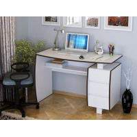 Белый стол Экстер-7 с тумбой для компьютера