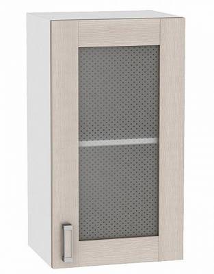Шкаф верхний с 1-ой остекленной дверцей Лофт В400 + Ф-25