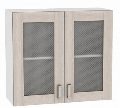 Шкаф верхний с 2-мя остекленными дверцами Лофт В800 + Ф-55