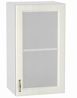Шкаф верхний с 1-ой остекленной дверцей Виктория 400 (В400 + Ф-25)