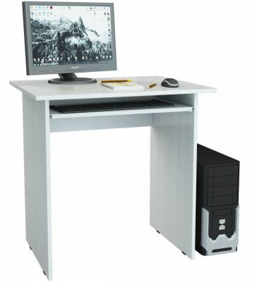 Белый компьютерный стол Милан-2П