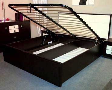 Кровать Люкс класса «Амели» 1600 с основанием с подъемным механизмом и высоким изголовьем