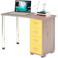 компьютерный стол желтый