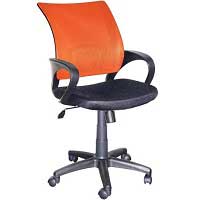 Компьютерное кресло Логос оранжевое черное